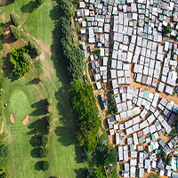 تصاویری از خطوط تقسیم فقیر و غنی  | Imágenes de líneas dividiendo ricos y pobres